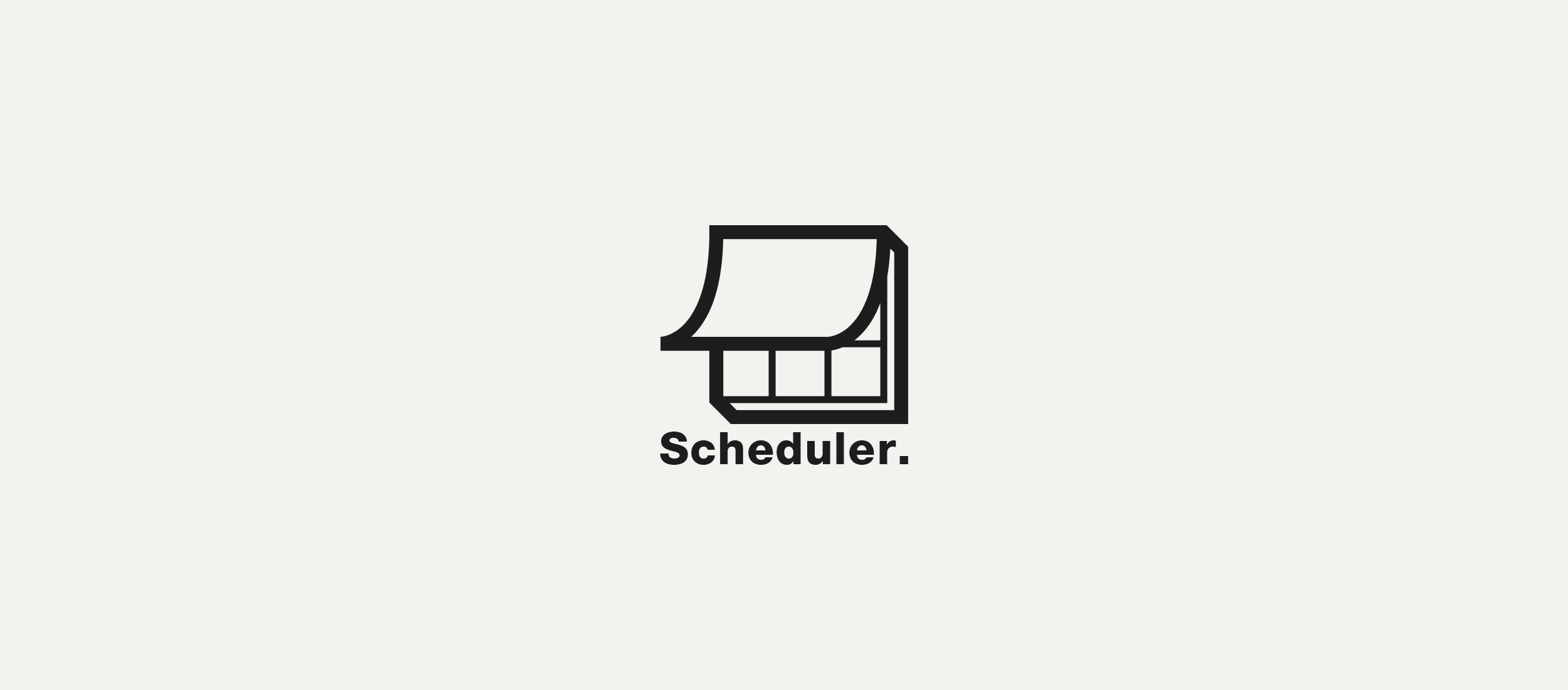 Scheduler logo design.