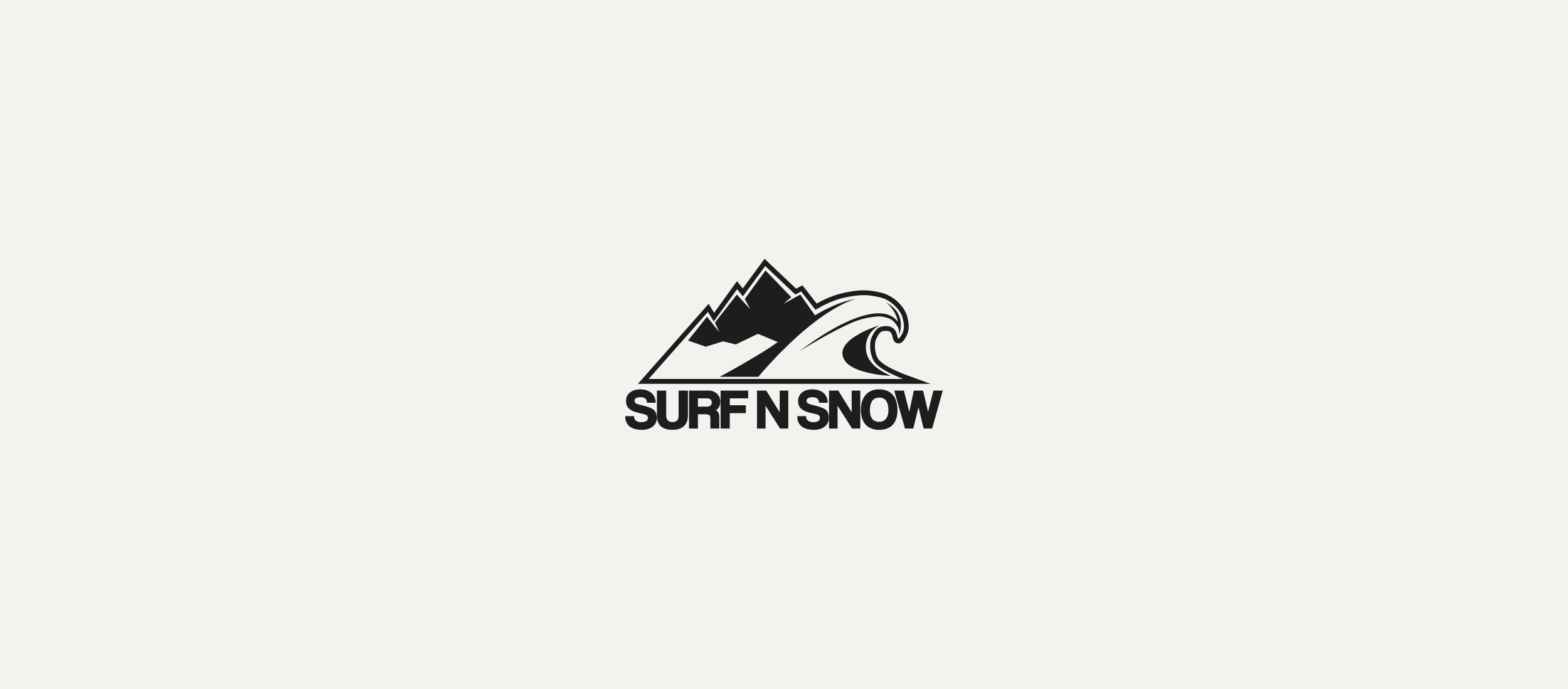 SurfNSnow logo design.